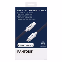 Pantone PT-CTL002-5N câble Lightning 1,5 m Bleu, Blanc
