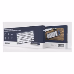 Pantone PT-KB09N clavier Souris incluse Maison RF sans fil QWERTY Italien Marine