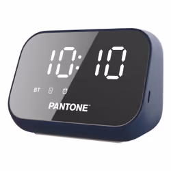 Pantone PT-BS008N, Réveil numérique, Bleu, 10 m, Batterie, Lithium-Ion (Li-Ion), 48 h