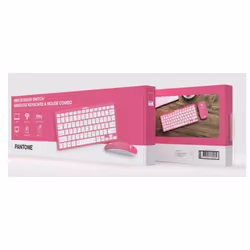 Pantone PT-KB09P1 clavier Souris incluse Maison RF sans fil QWERTY Italien Rose