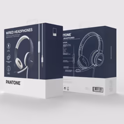 Pantone PT-WDH002N écouteur/casque Avec fil Arceau Bureau/Centre d'appels Bleu