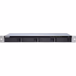 QNAP TS-431XeU, NAS, Rack (1 U), Annapurna Labs, Alpine AL-314, Noir, Acier inoxydable