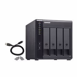 QNAP TR-004 Boîtier de disques de stockage Boîtier disque dur/SSD Noir 2.5/3.5" - Vue supplémentaire 5