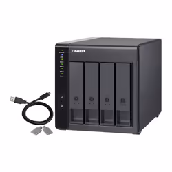 QNAP TR-004 Boîtier de disques de stockage Boîtier disque dur/SSD Noir 2.5/3.5" - Vue supplémentaire 8