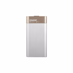 QNAP QNA-T310G1S, Thunderbolt 3, SFP+, Femelle, Or, Gris, Activité, Liaison, Énergie, 10 Gbit/s