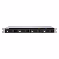 QNAP TR-004U Boîtier de disques de stockage Boîtier disque dur/SSD Noir, Gris 2.5/3.5"