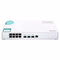 QNAP QSW-308-1C commutateur réseau Non-géré Gigabit Ethernet (10/100/1000) Blanc - Vue supplémentaire 7