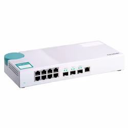 QNAP QSW-308-1C commutateur réseau Non-géré Gigabit Ethernet (10/100/1000) Blanc - Vue supplémentaire 8