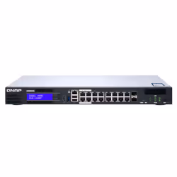 QNAP QGD-1600P, Géré, Gigabit Ethernet (10/100/1000), Full duplex, Connexion Ethernet, supportant l'alimentation via ce port  ...