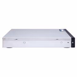 QNAP QGD-1600P Géré Gigabit Ethernet (10/100/1000) Connexion Ethernet, supportant l'alimentation via ce port (PoE) 1U Noir, Gris - Vue supplémentaire 4
