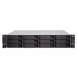 QNAP TL-R1200C-RP Boîtier de disques de stockage Boîtier disque dur/SSD Noir, Gris 2.5/3.5"