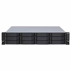 QNAP TL-R1200S-RP Boîtier de disques de stockage Boîtier disque dur/SSD Noir, Gris 2.5/3.5"