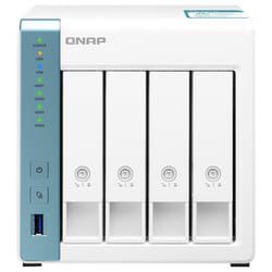 QNAP TS-431K serveur de stockage NAS Tower Ethernet/LAN Blanc Alpine AL-214