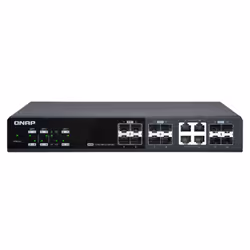 QNAP QSW-M1204-4C, Géré, 10G Ethernet (100/1000/10000), Full duplex, Grille de montage