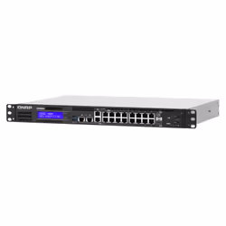 QNAP QGD-1602P Géré L2 Gigabit Ethernet (10/100/1000) Connexion Ethernet, supportant l'alimentation via ce port (PoE) 1U Noir, Gris - Vue supplémentaire 4