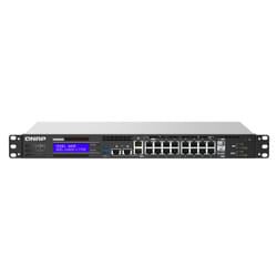 QNAP QGD-1602P Géré L2 2.5G Ethernet (100/1000/2500) Connexion Ethernet, supportant l'alimentation via ce port (PoE) Noir, Gris