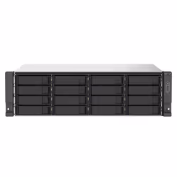 QNAP TS-1673AU-RP-16G, NAS, Rack (3 U), Ryzen Embedded, V1500B, Noir, Gris