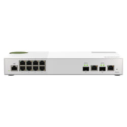 QNAP QSW-M2108-2C commutateur réseau Géré L2 2.5G Ethernet (100/1000/2500) Gris, Blanc