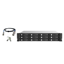 QNAP TL-R1220Sep-RP Boîtier disque dur/SSD Noir, Gris 2.5/3.5"