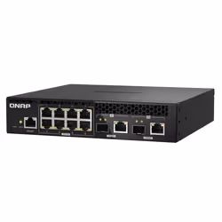 QNAP QSW-M2108R-2C commutateur réseau Géré L2 2.5G Ethernet (100/1000/2500) Connexion Ethernet, supportant l'alimentation via ce port (PoE) Noir - Vue supplémentaire 5
