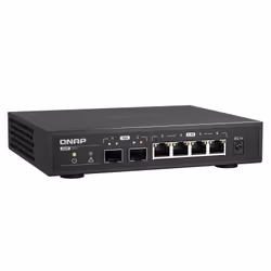 QNAP QSW-2104-2S commutateur réseau Non-géré 2.5G Ethernet Noir - Vue supplémentaire 4