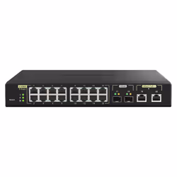 QNAP QSW-M2116P-2T2S, Géré, L2, 2.5G Ethernet, Full duplex, Connexion Ethernet, supportant l'alimentation via ce port (PoE),  ...