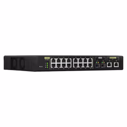 QNAP QSW-M2116P-2T2S commutateur réseau Géré L2 2.5G Ethernet Connexion Ethernet, supportant l'alimentation via ce port (PoE) Noir