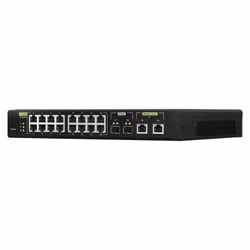 QNAP QSW-M2116P-2T2S commutateur réseau Géré L2 2.5G Ethernet Connexion Ethernet, supportant l'alimentation via ce port (PoE) Noir