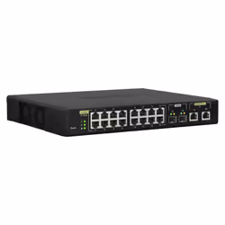 QNAP QSW-M2116P-2T2S commutateur réseau Géré L2 2.5G Ethernet Connexion Ethernet, supportant l'alimentation via ce port (PoE) Noir - Vue supplémentaire 4