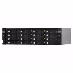 QNAP TL-R1620Sdc, Boîtier disque dur/SSD, 2.5/3.5", SAS-2, SAS-3, 12 Gbit/s, Échange à chaud, Noir