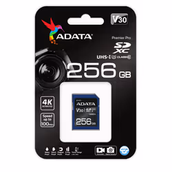 ADATA ASDX256GUI3V30S-R mémoire flash 256 Go SDXC UHS-I Classe 10
