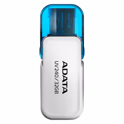 ADATA UV240, 32 Go, USB Type-A, 2.0, Casquette, 7 g, Blanc
