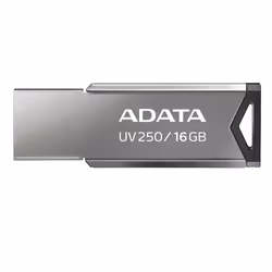 ADATA UV250, 16 Go, USB Type-A, 2.0, Sans capuchon, 5,6 g, Argent