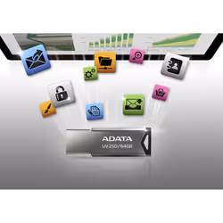 ADATA UV250 lecteur USB flash 16 Go USB Type-A 2.0 Argent - Vue supplémentaire 5
