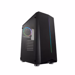 Sonim CMT151, Midi Tower, PC, Noir, ATX, micro ATX, Acrylique, SPCC, Dos, Devant
