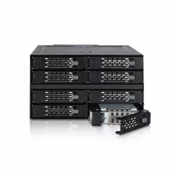 Icy Dock MB508SP-B Obturateur de baie de lecteur 2x 5,25" Panneau de support Noir - Vue supplémentaire 6