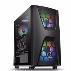 Thermaltake Commander C 34, Midi Tower, PC, Noir, ATX, micro ATX, Mini-ITX, SPCC, 18 cm
