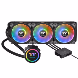 Thermaltake Floe DX RGB 360 TT Premium Edition, Refroidisseur de liquide tout-en-un, 14 cm, 60,87 cfm, Noir