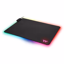Thermaltake GMP-LVT-RGBHMS-01, Noir, Monochromatique, Alimenté par port USB, Rouge/Vert/Bleu, Base antidérapante, Tapis de so ...