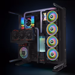 Thermaltake Riing Quad 12 RGB Boitier PC Ventilateur 12 cm Noir - Vue supplémentaire 5