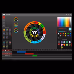 Thermaltake Riing Quad 12 RGB Boitier PC Ventilateur 12 cm Noir - Vue supplémentaire 6