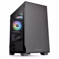 Thermaltake S100 TG, Micro Tower, PC, Noir, micro ATX, Mini-ITX, SPCC, 16,5 cm