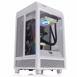 Thermaltake The Tower 100 Snow, Mini Tower, PC, Blanc, Mini-ITX, SPCC, Jouer
