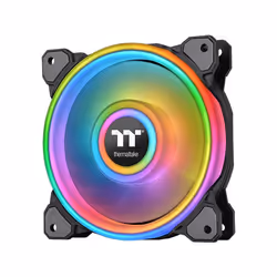 Thermaltake CL-F088-PL12SW-C, Ventilateur, 12 cm, Noir, Blanc