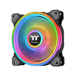 Thermaltake CL-F088-PL12SW-C système de refroidissement d’ordinateur Boitier PC Ventilateur 12 cm Noir, Blanc