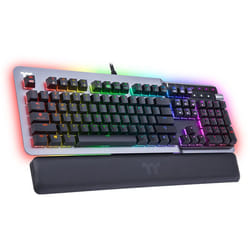 Thermaltake Argent K5 RGB clavier USB QWERTY Anglais Titane