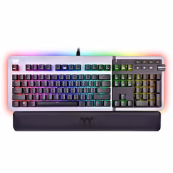 Thermaltake Argent K5 RGB clavier USB QWERTY Anglais Titane