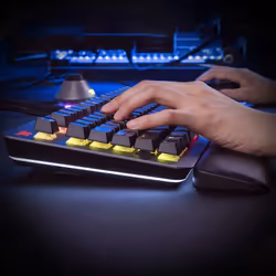 Thermaltake Argent K5 RGB clavier USB QWERTY Anglais Titane - Vue supplémentaire 6
