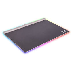 Thermaltake Argent MP1 RGB Tapis de souris de jeu Noir, Titane