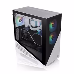 Thermaltake Divider 370 TG Midi Tower Noir, Blanc